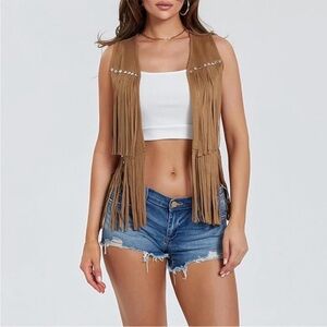 Western Fringe suede Vest